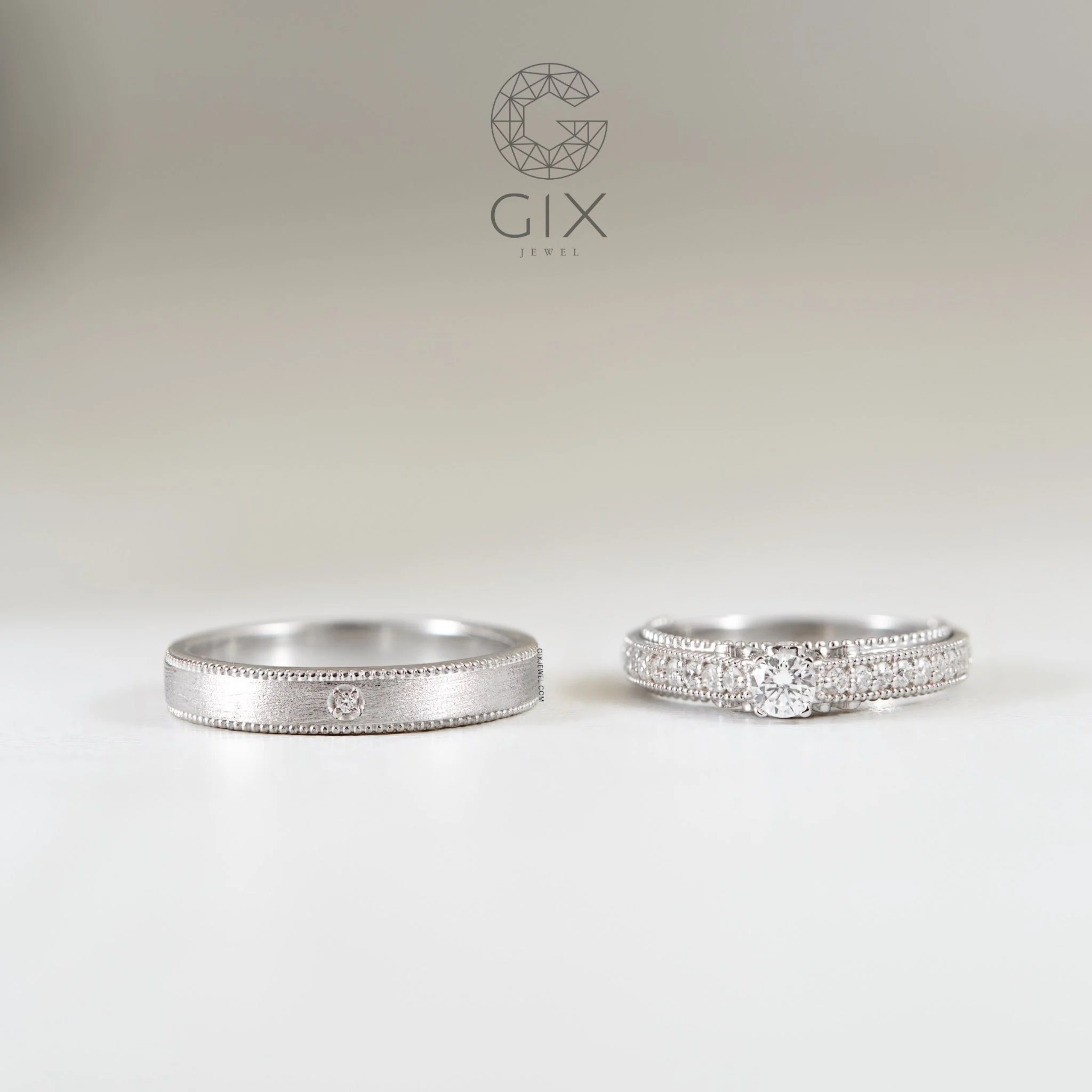 Nhẫn Cặp Eternity Vàng 10k Gix Jewelry - GCR25050114