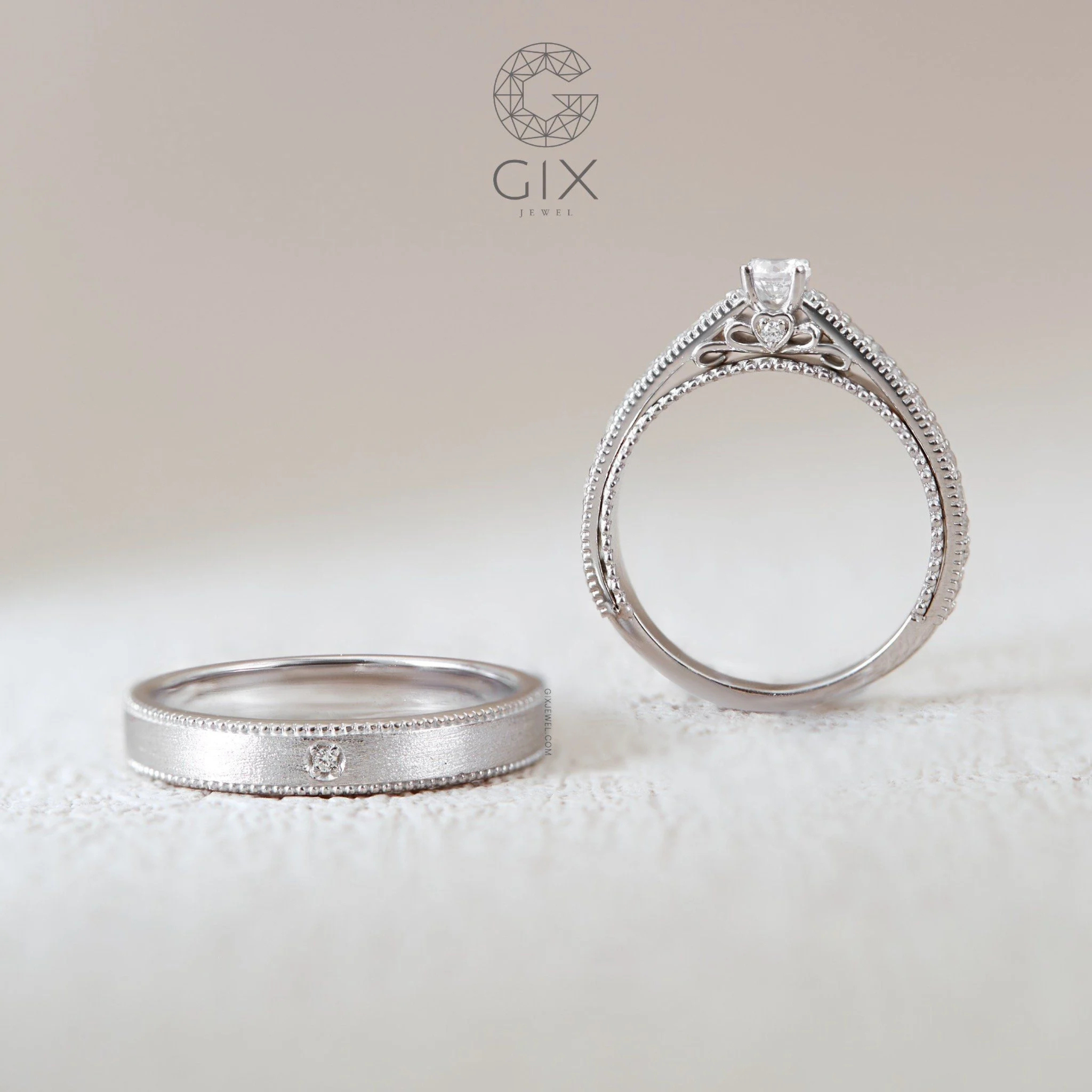 Nhẫn Cặp Eternity Vàng 10k Gix Jewelry - GCR25050114