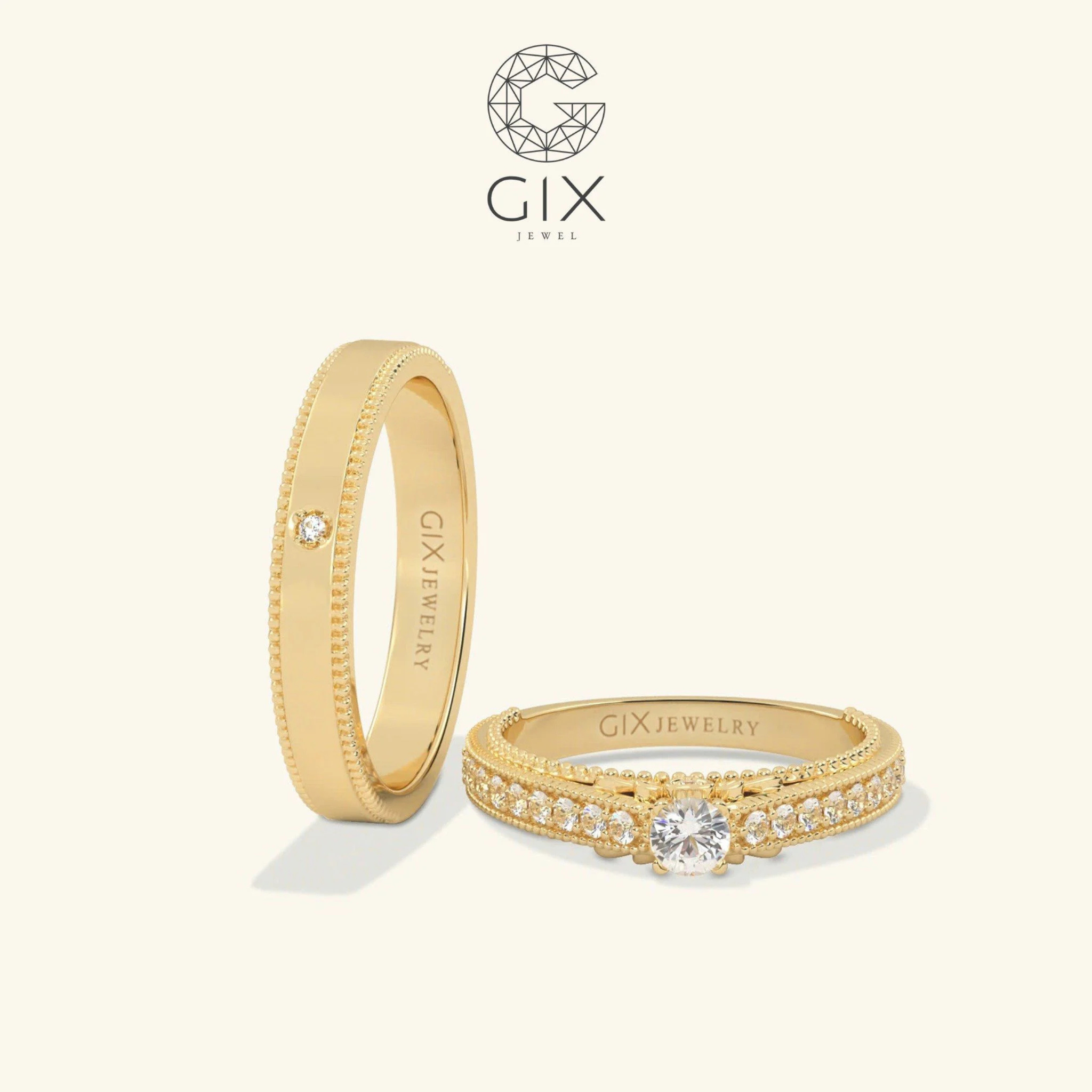 Nhẫn Cặp Eternity Bạc Đẹp Gix Jewelry - GCR25050114