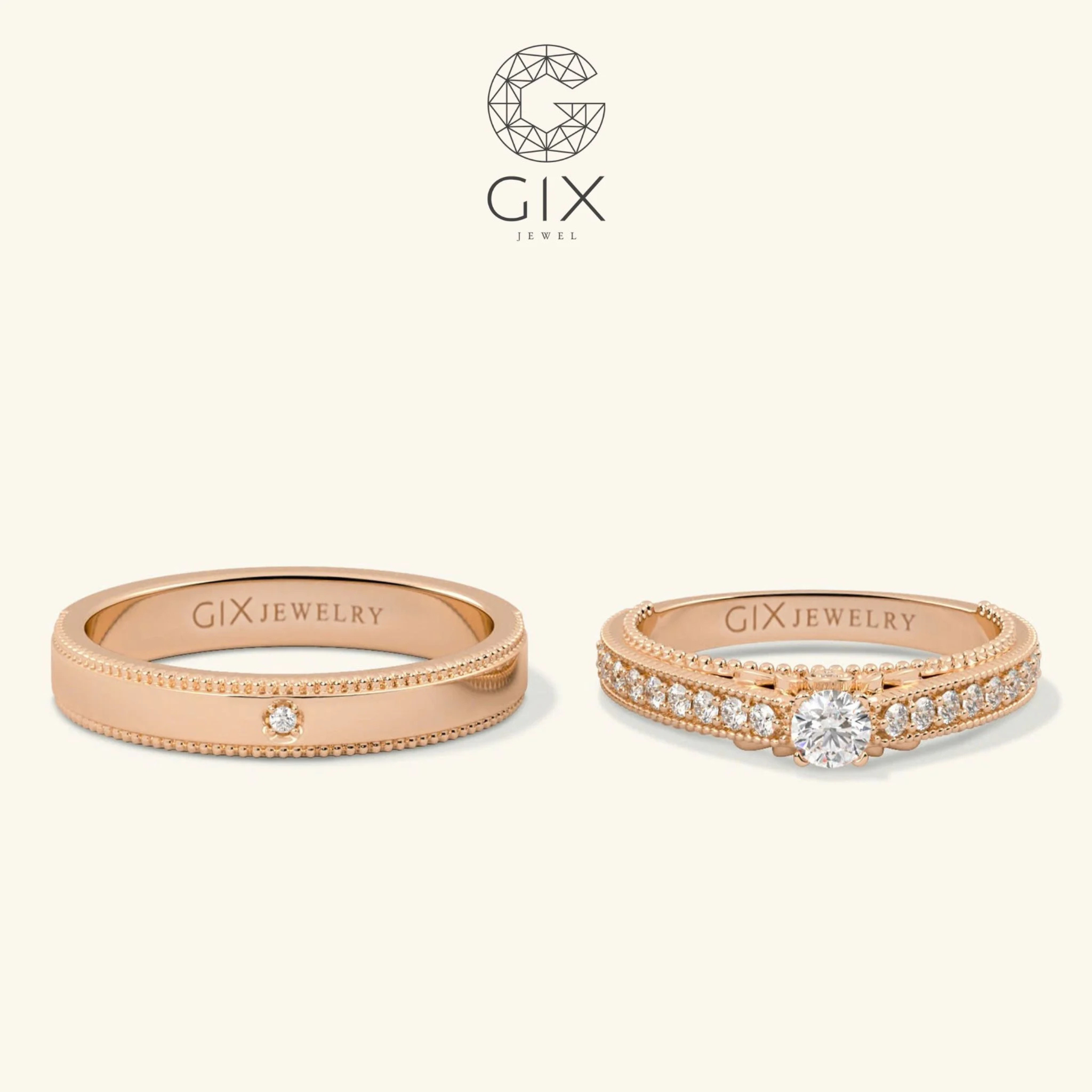 Nhẫn Cặp Eternity Bạc Đẹp Gix Jewelry - GCR25050114