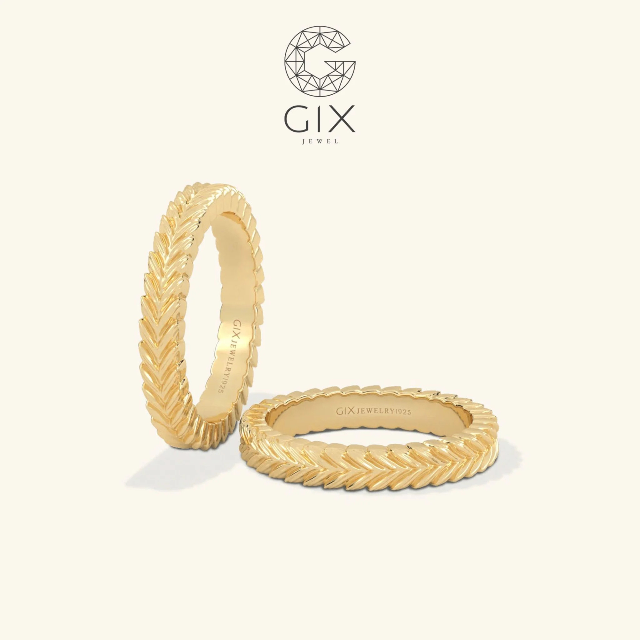 Nhẫn vàng cưới 10k trơn đẹp đơn giản Gix Jewel - GCR25050090