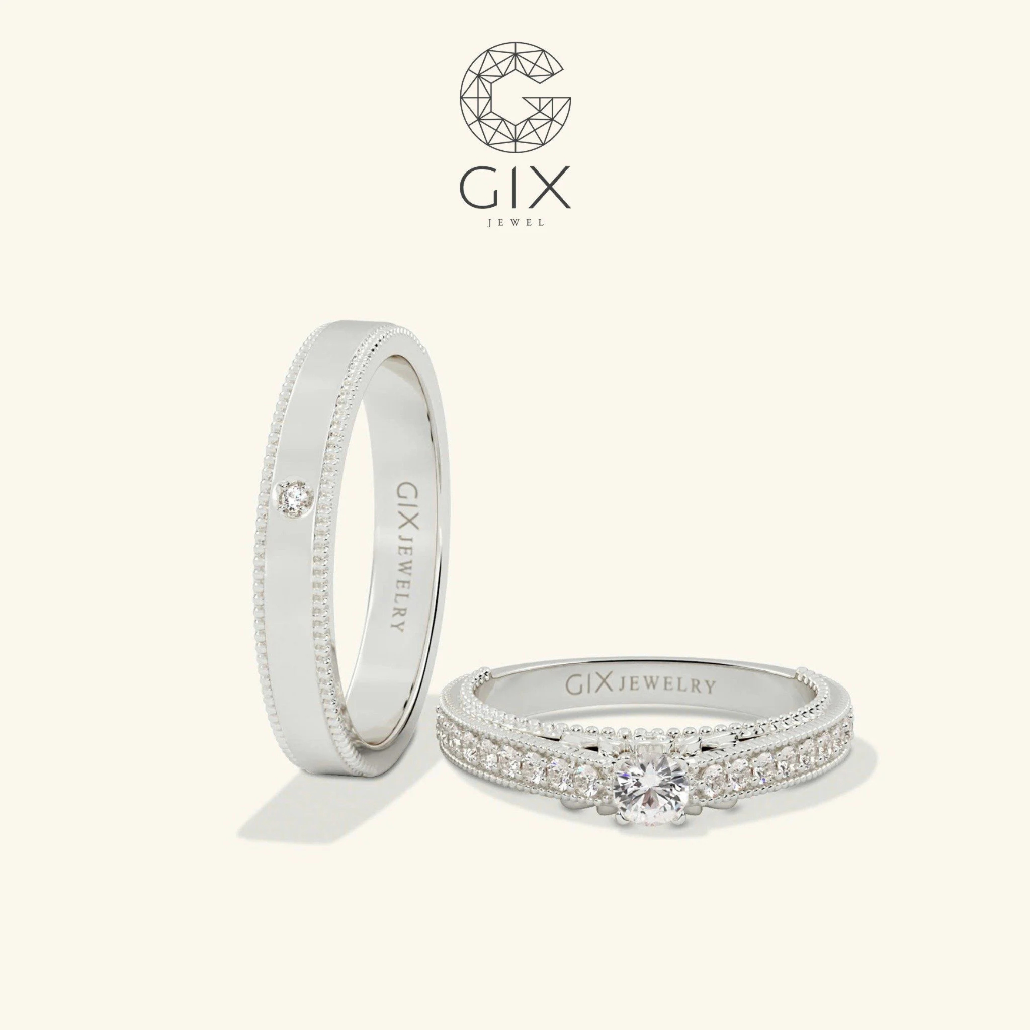 Nhẫn Cặp Eternity Bạc Đẹp Gix Jewelry - GCR25050114