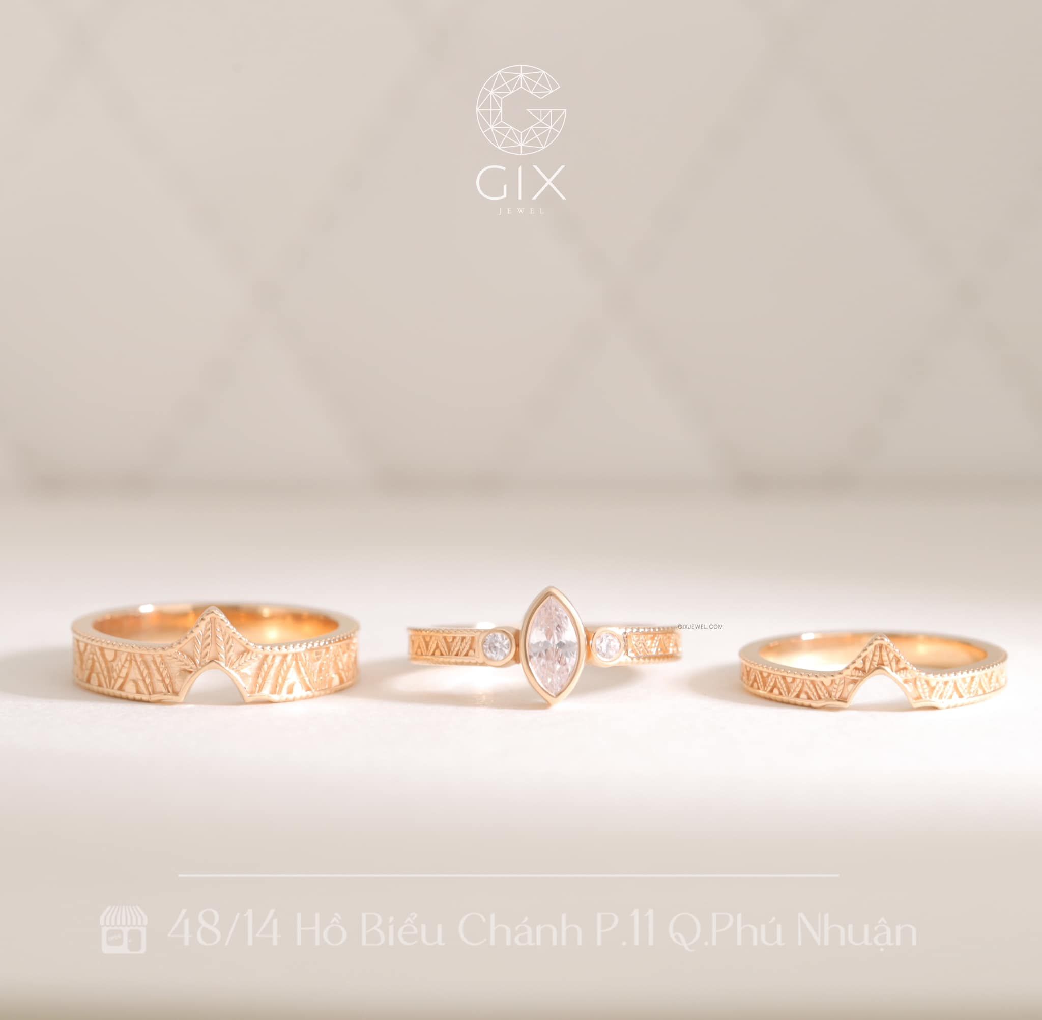Nhẫn Cặp Vương Miện Đẹp Gix Jewel - GCR25050004