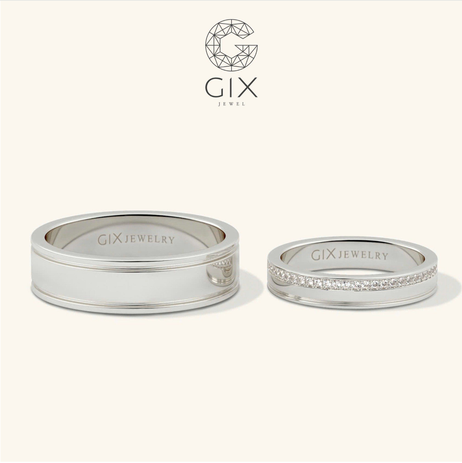 Nhẫn Cưới Vàng Tây 610 Đơn Giản Kiểu Truyền Thống Gix Jewelry - GCR25050015