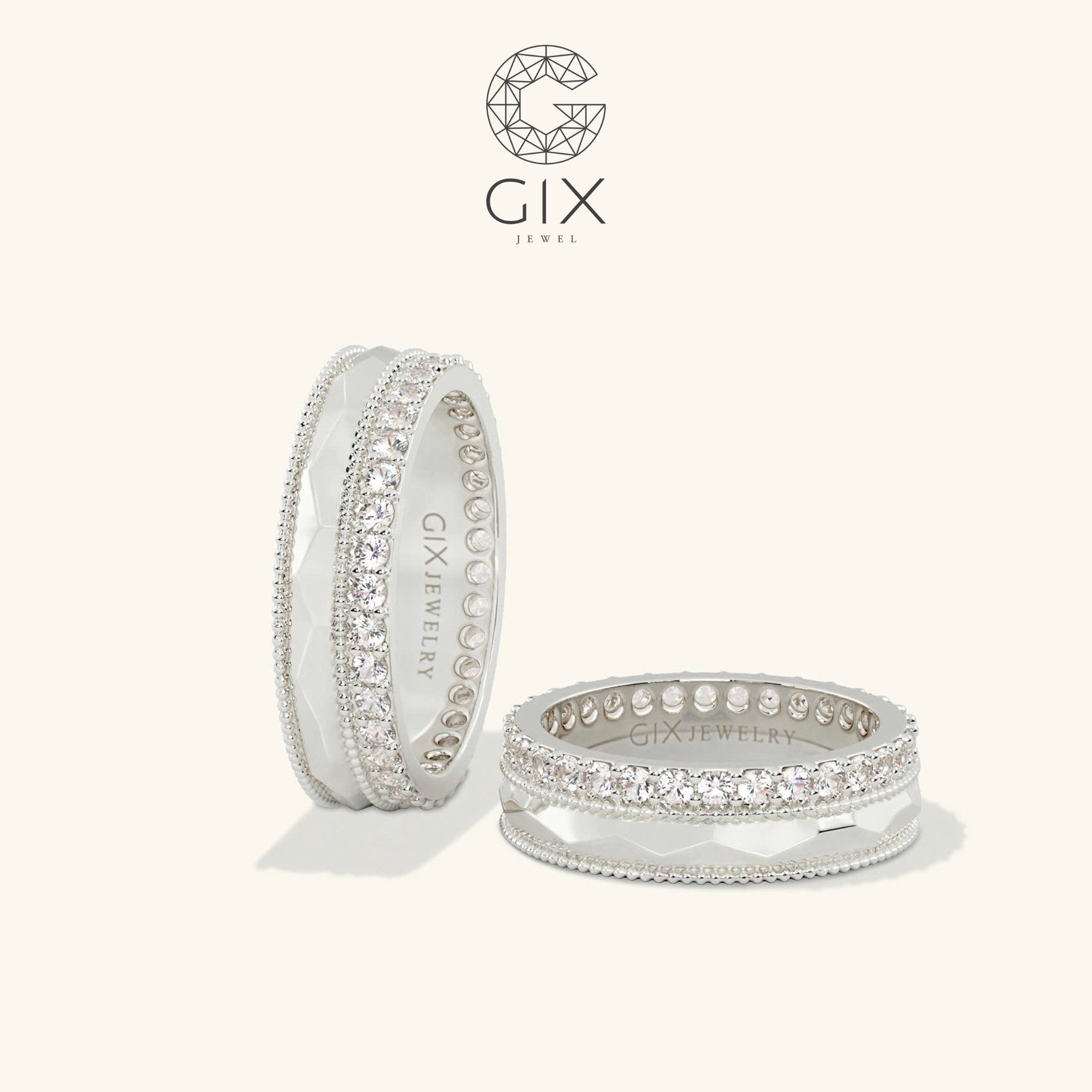 Nhẫn Cưới Vàng 10k Đẹp Mới Nhất Gix Jewel - GCR25050044