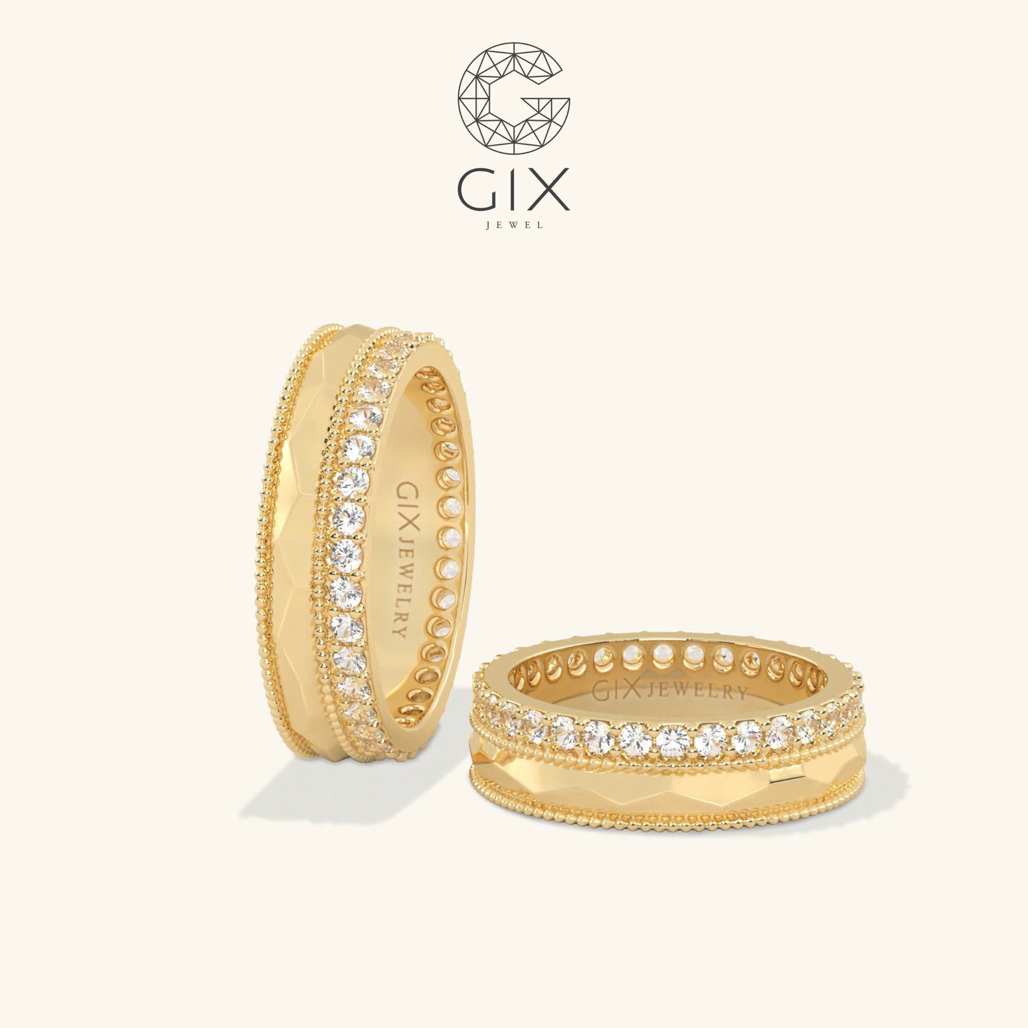 Nhẫn Cưới Vàng 10k Đẹp Mới Nhất Gix Jewel - GCR25050044