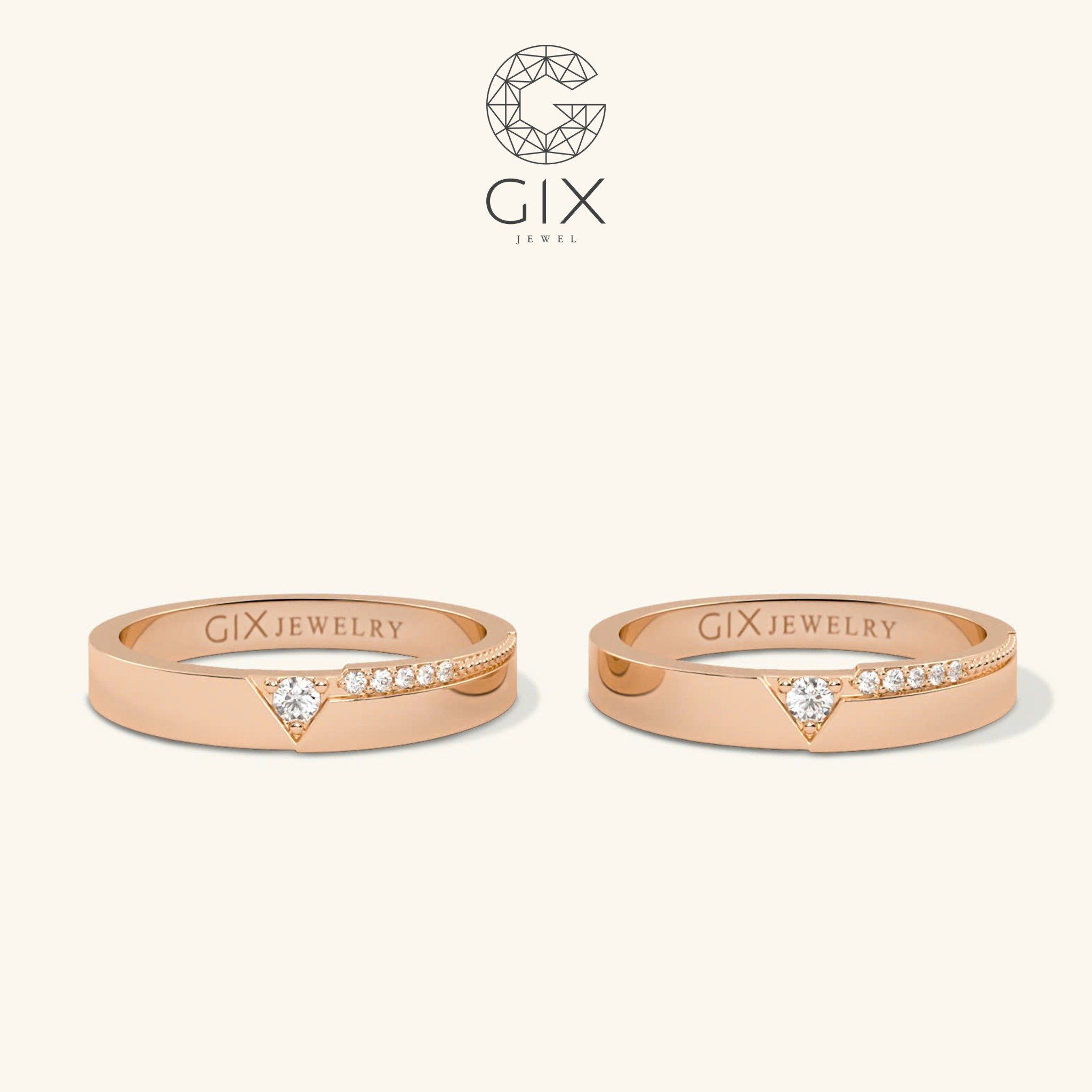 Nhẫn Cưới Trái Tim Vàng 18k Đẹp -GCR25050038