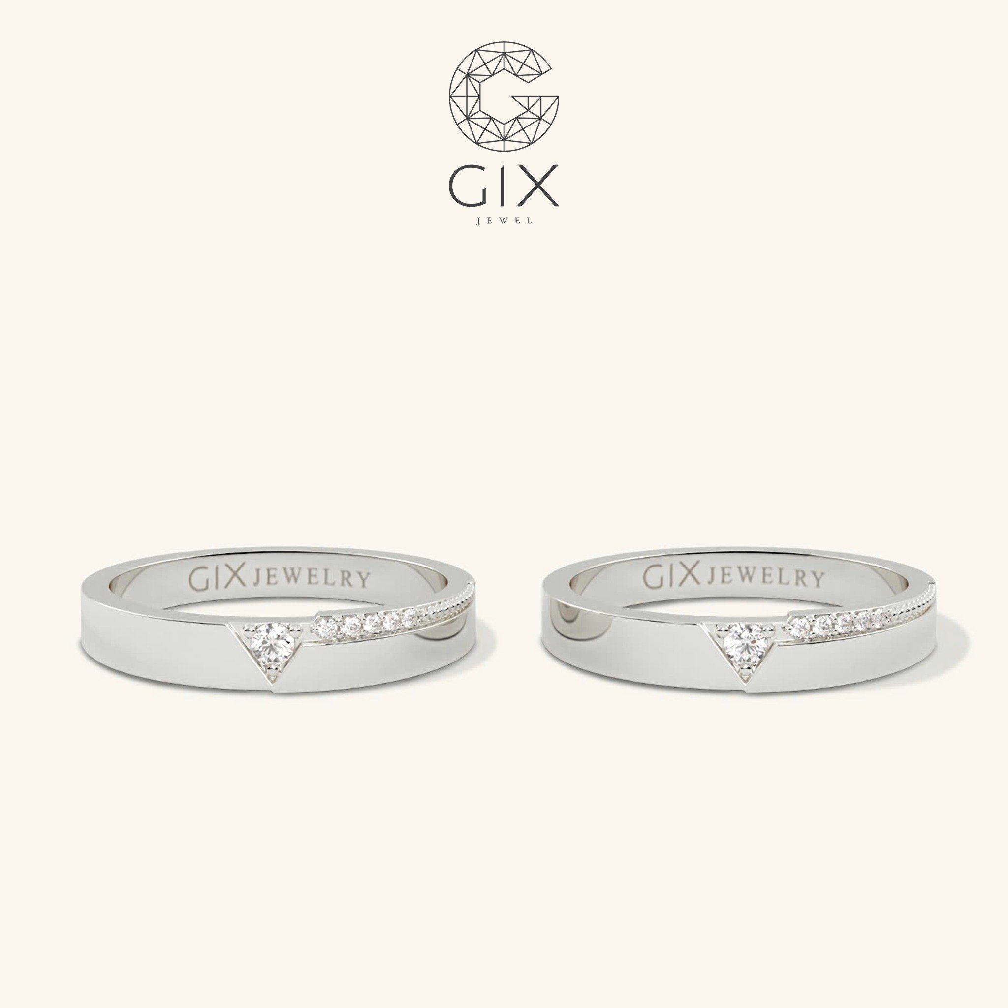 Nhẫn Cưới Trái Tim Vàng 18k Đẹp -GCR25050038