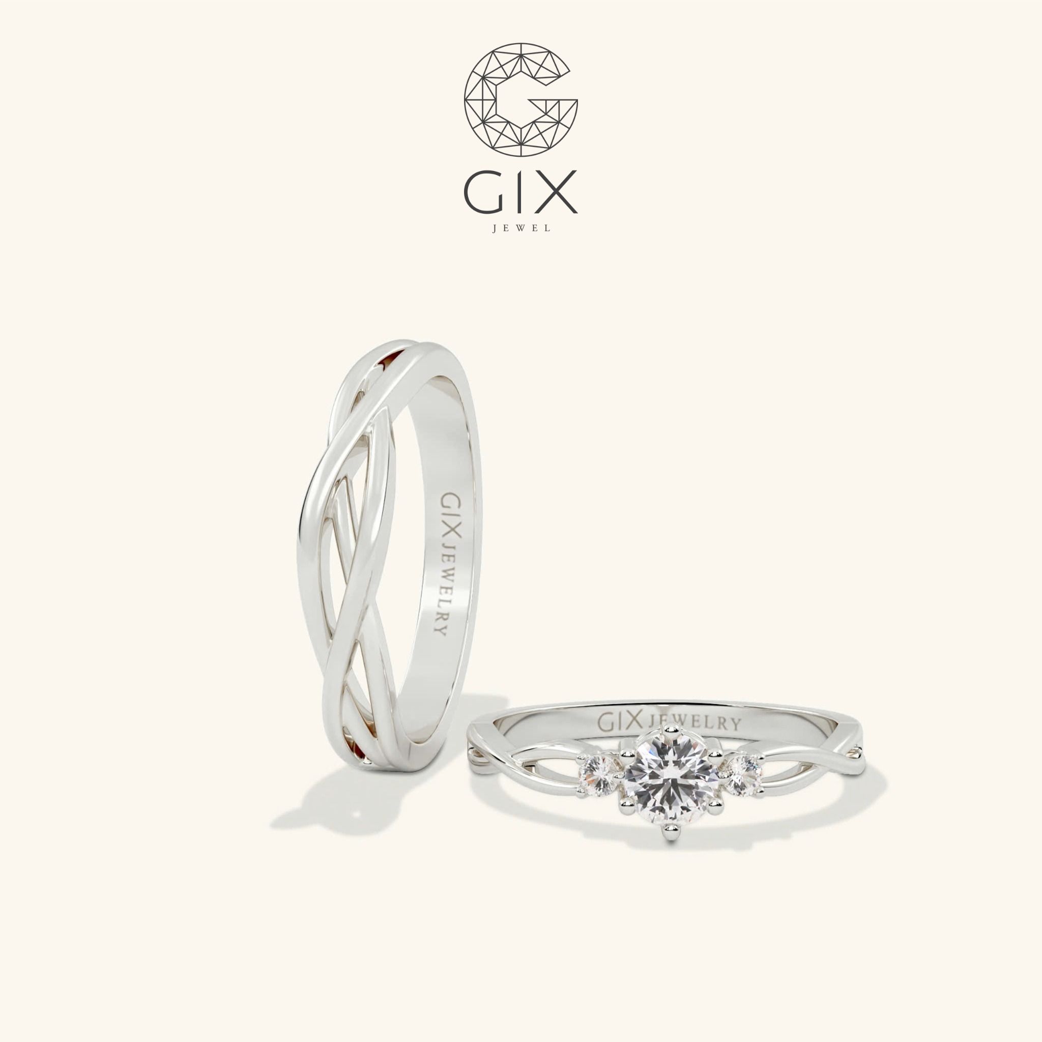 Nhẫn Đôi Bạc Đẹp Lạ Gix Jewel - GCR25050040