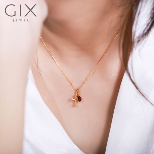  Mặt dây chuyền thánh giá bằng bạc tinh xảo cao cấp Gix Jewel MDC02 