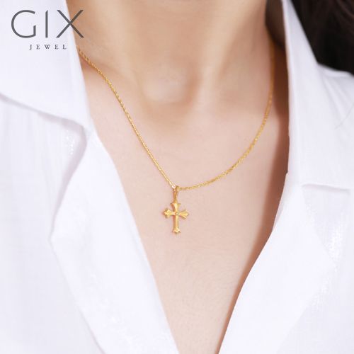 Mặt dây chuyền thánh giá bằng bạc tinh xảo cao cấp Gix Jewel