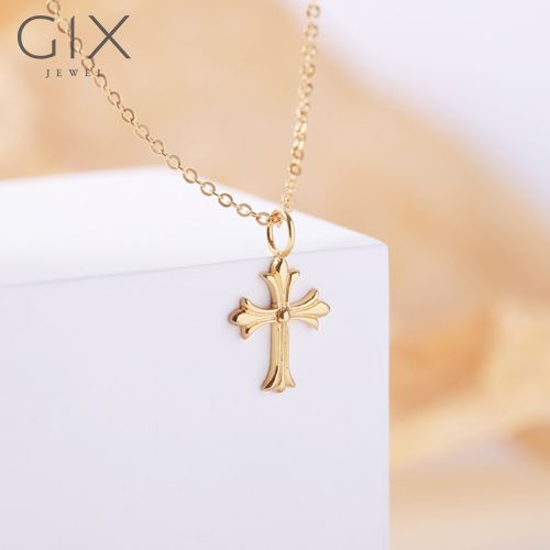 Mặt dây chuyền thánh giá bằng bạc tinh xảo cao cấp Gix Jewel
