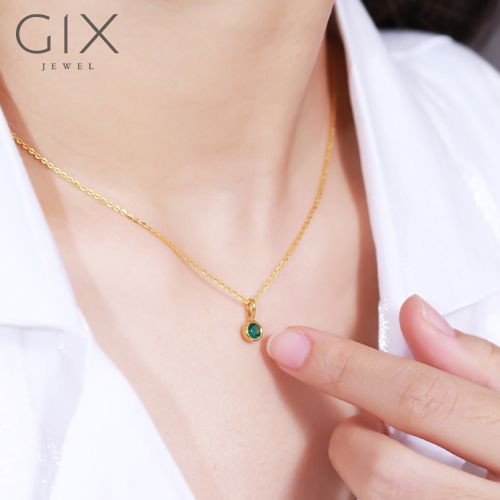 Mặt dây chuyền bạc đính đá Cz cao cấp Gix Jewel