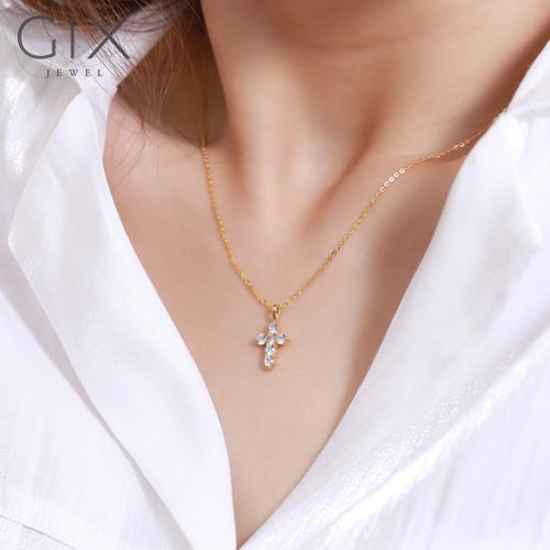  Mặt dây chuyền bạc hình thánh giá đính đá giá sốc Gix Jewel MDC09 