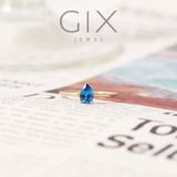  Nhẫn bạc nữ cao cấp mạ vàng đính đá giọt lệ Gix Jewel SPGN03 