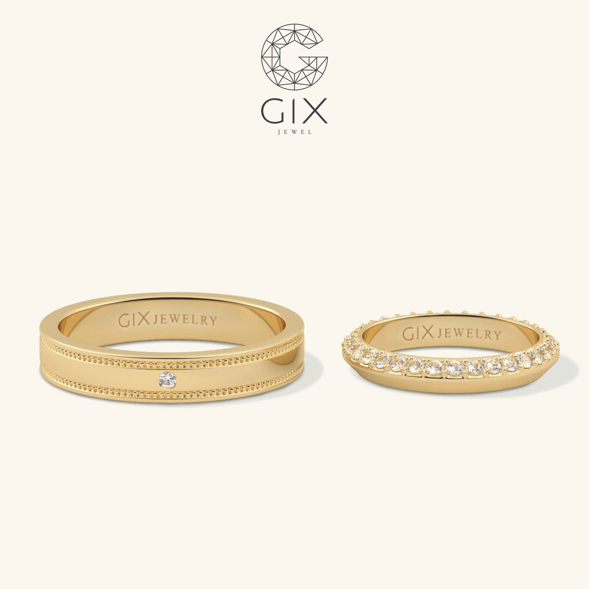 Nhẫn Cưới Vàng 18K Eternity Kiểu Mới Gix Jewel - GCR25050020