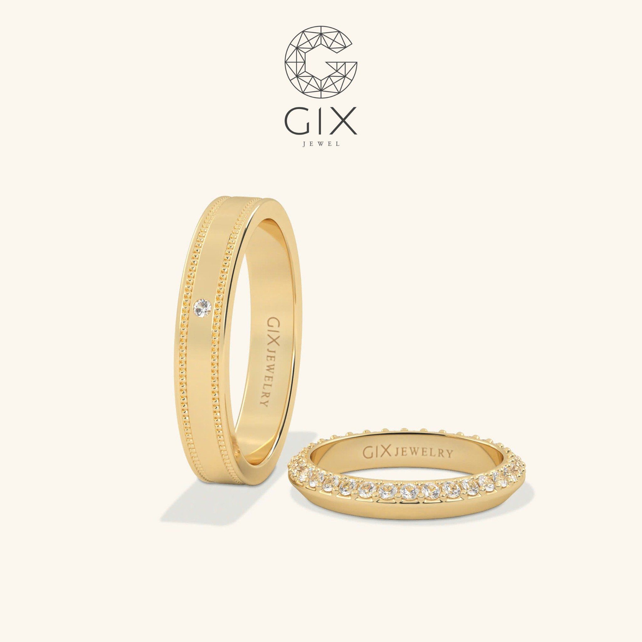 Nhẫn Cưới Vàng 18K Eternity Kiểu Mới Gix Jewel - GCR25050020