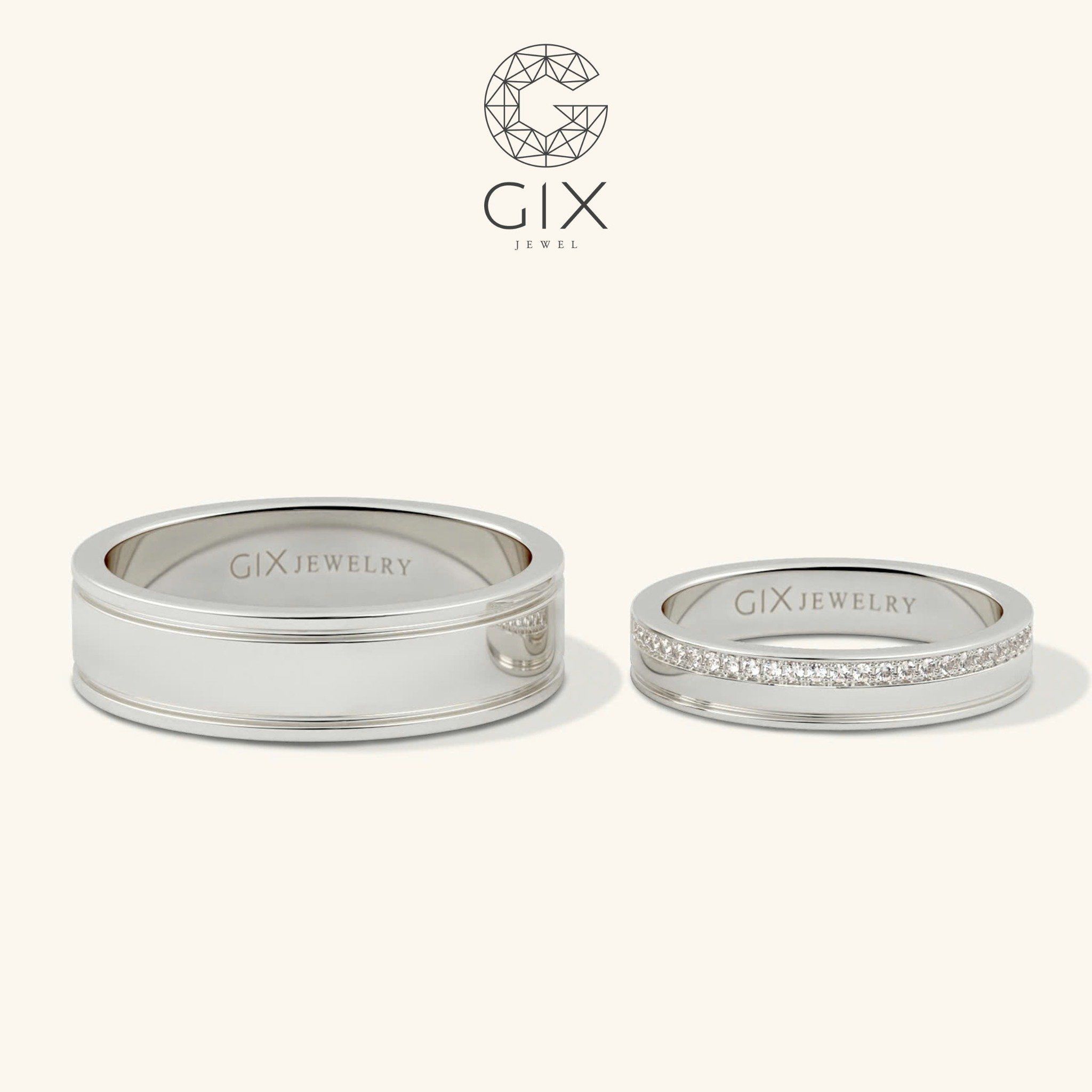 Nhẫn Cưới Vàng 18K Đơn Giản Kiểu Truyền Thống Gix Jewelry - GCR25050015