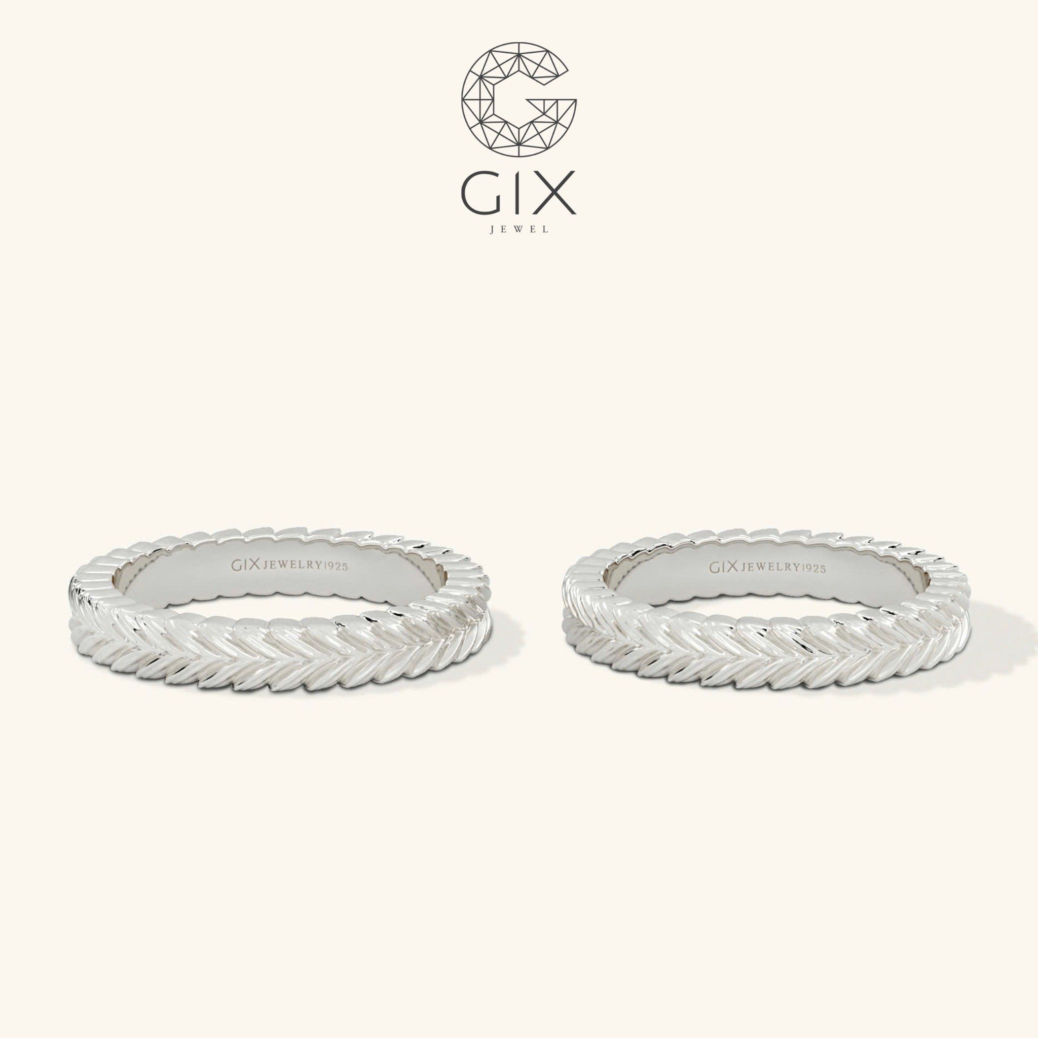 Nhẫn vàng cưới 10k trơn đẹp đơn giản Gix Jewel - GCR25050090
