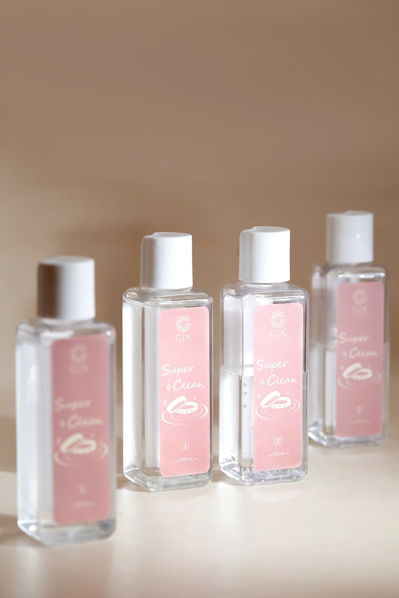 Nước rửa trang sức cao cấp set hai chai 150ml Gix Jewel, dung dịch làm sáng trang sức siêu tốc