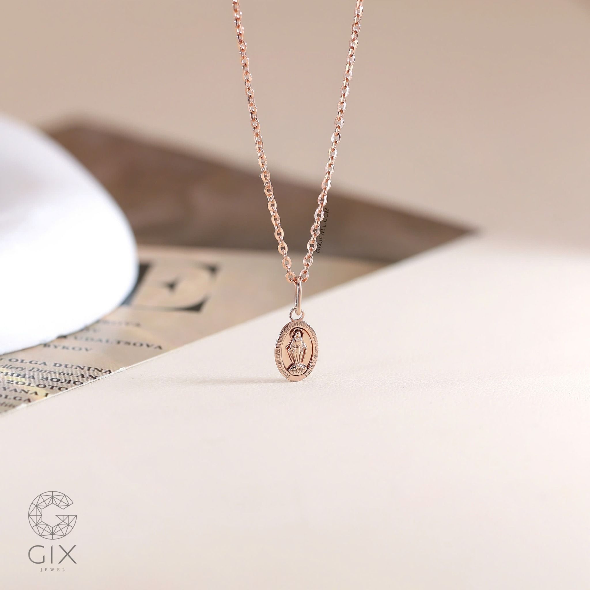 Mặt dây chuyền thánh giá vàng 18k bạc đẹp cho nam nữ đeo cá tính Gix Jewelry