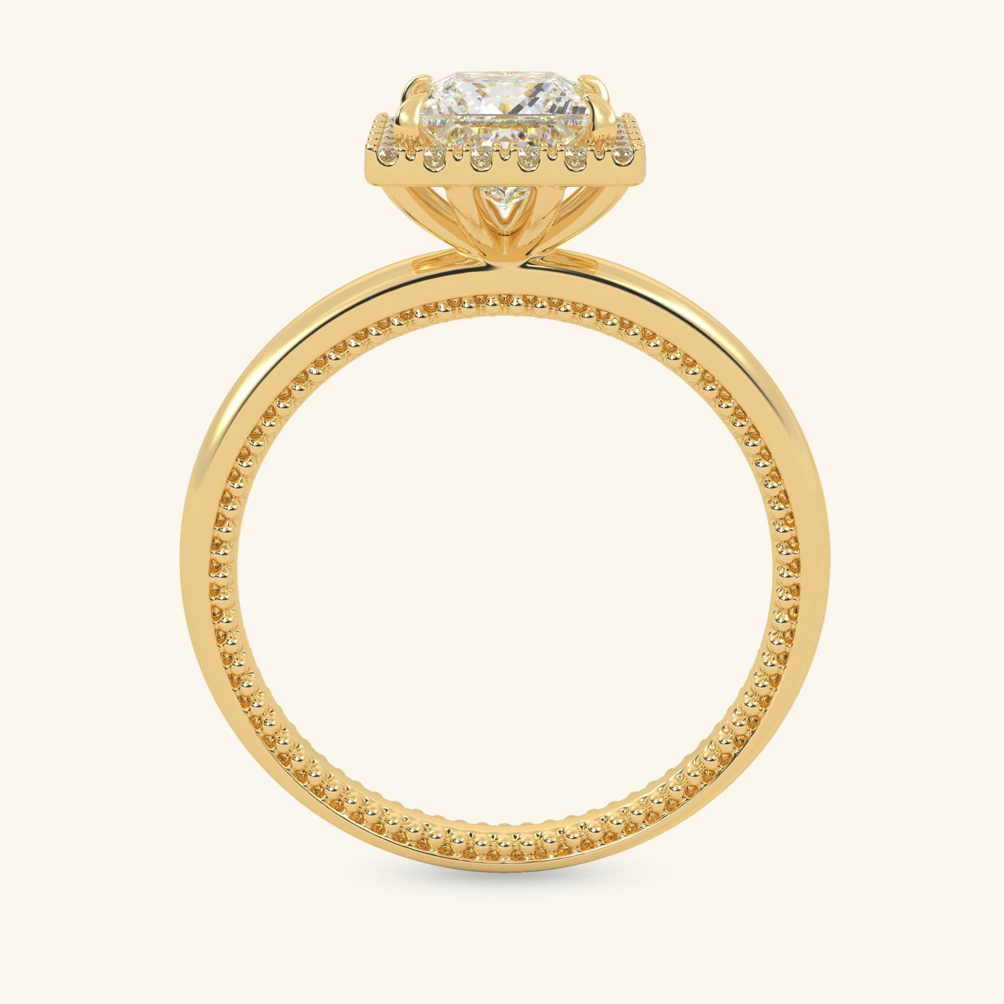 Nhẫn Bạc Đính Hôn Đẹp Giá Rẻ Mạ Vàng Trắng Đính Kim Cương Nhân Tạo Siêu To Gix Jewel