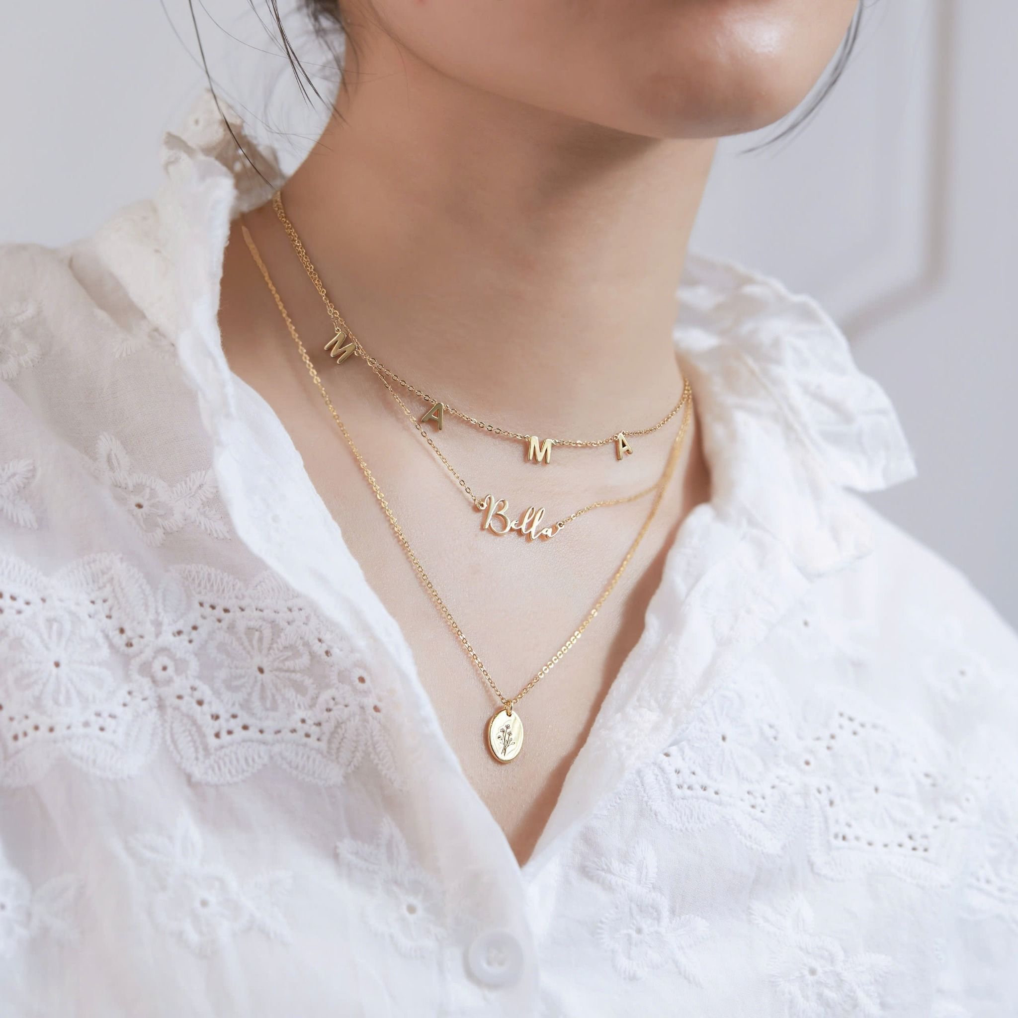 Mặt Dây Chuyền Khắc Hoa Hồng Theo Tên Riêng Ý Nghĩa Gix Jewel