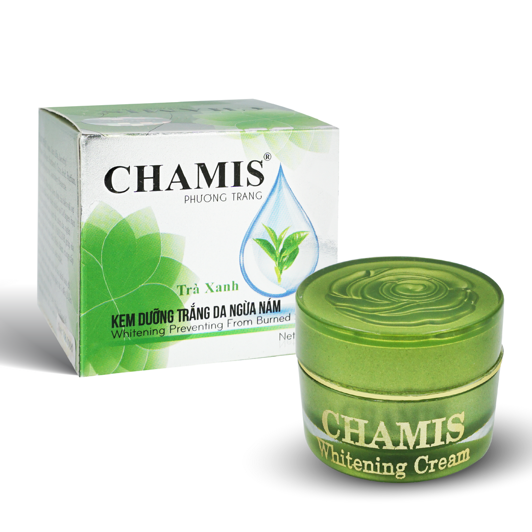 Kem dưỡng trắng da ngừa nám trà xanh Chamis