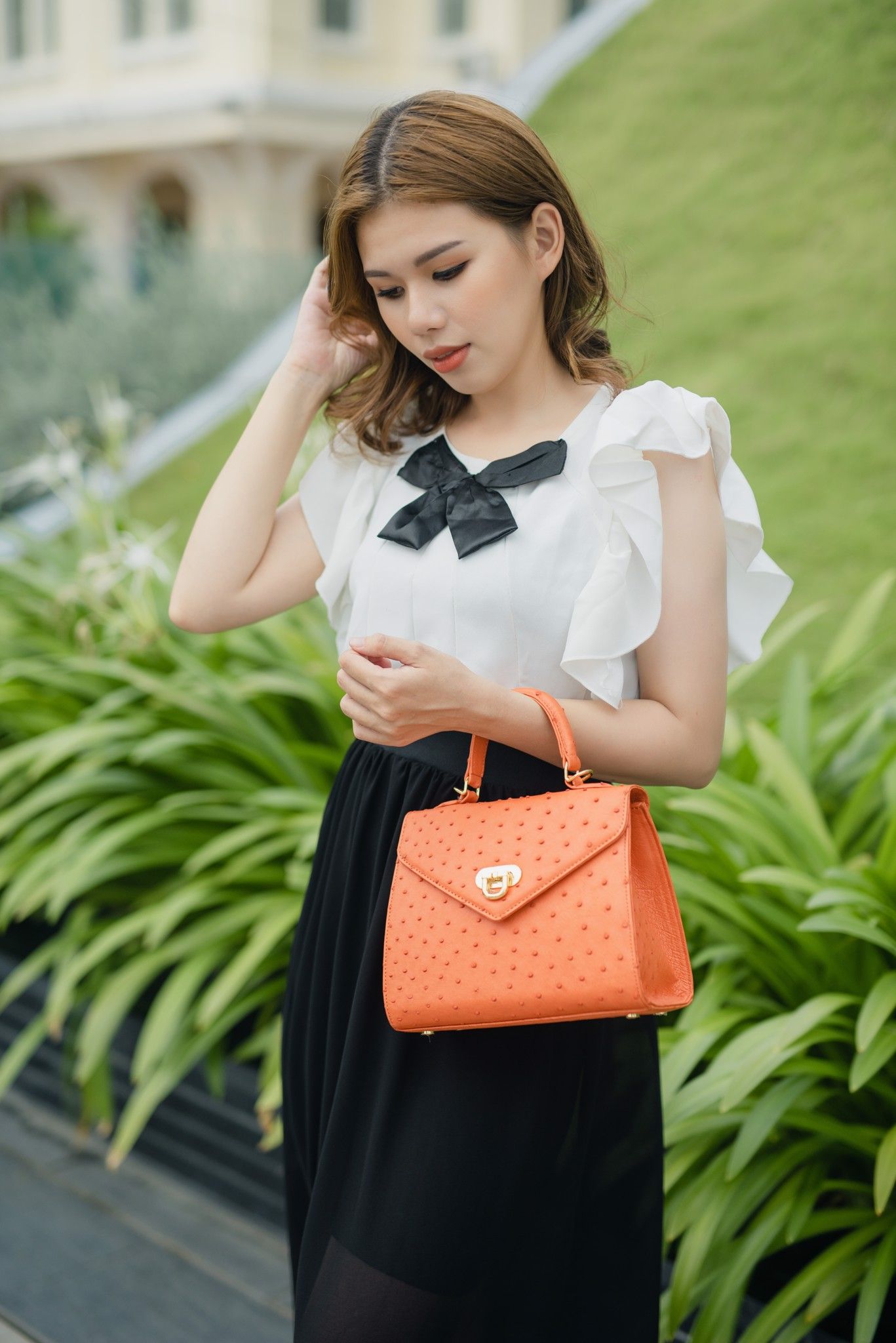Túi Xách Nữ Da Đà Điểu PD06314-0401
