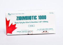 Zidimbiotic 1000 inj (ceftazidime 100mg)