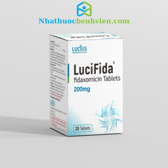 LuciFida (Fidaxomicin 200mg) hộp 20 viên - LUCIUS