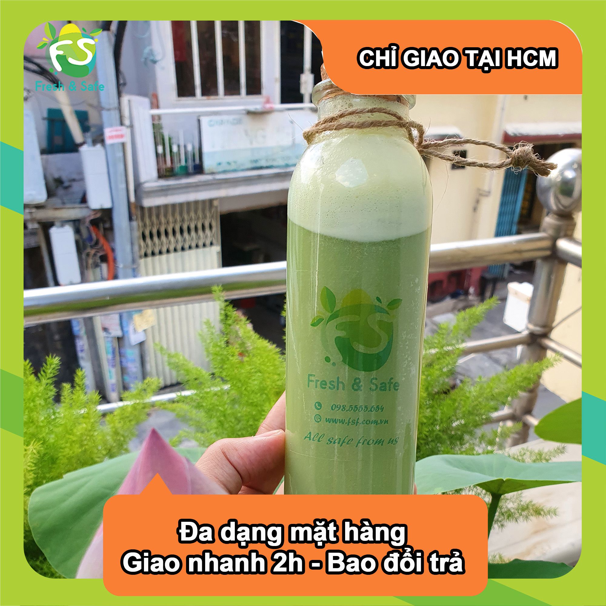 Nước ép Cần tây Táo xanh Dưa leo - 320ml