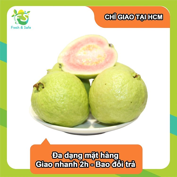  Ổi Trân Châu Ruột Đỏ - 1kg 