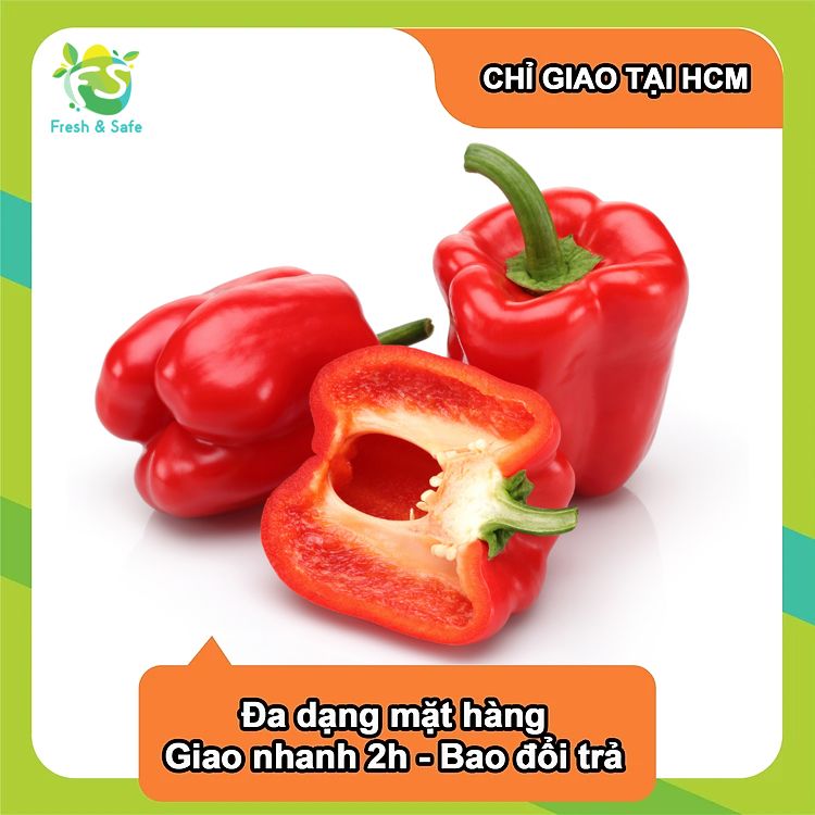 Ớt chuông đỏ - 150-200g/trái