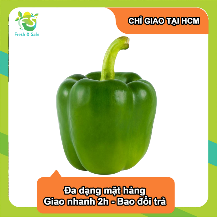 Ớt chuông xanh - 150-200g/trái