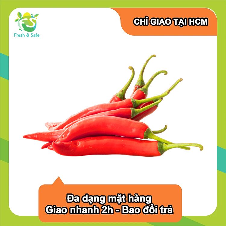 Ớt Sừng Đỏ - 50gr
