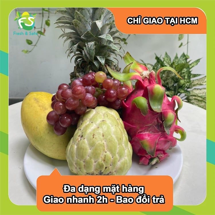 Trái Cây Cúng - Combo NGŨ PHÚC 4 (Hàng tươi đẹp)