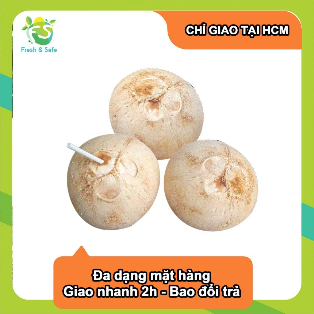  [Chỉ Giao HCM] Dừa Gọt Tiện Lợi - Combo 3 trái 