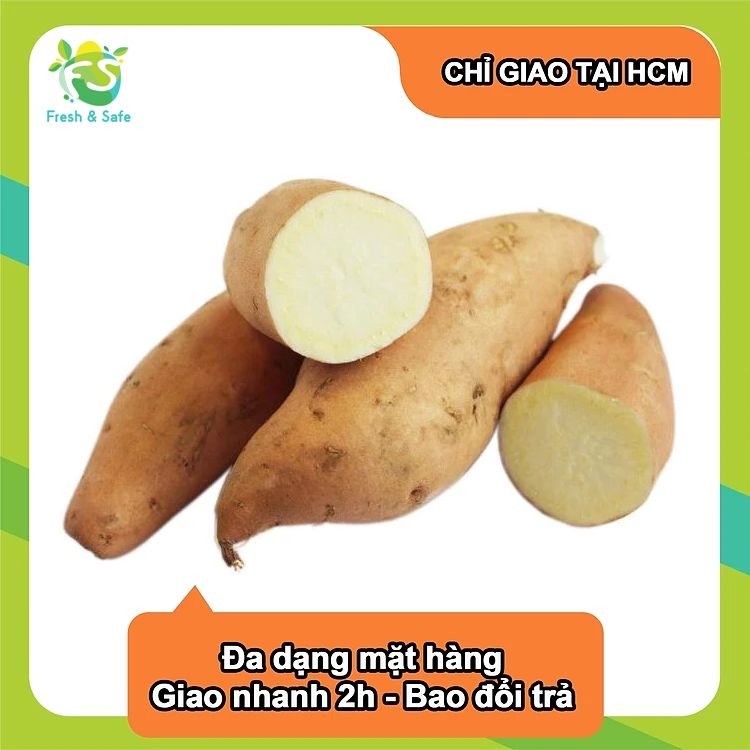  [Chỉ Giao HCM] Khoai Lang Trắng - 1 kg 