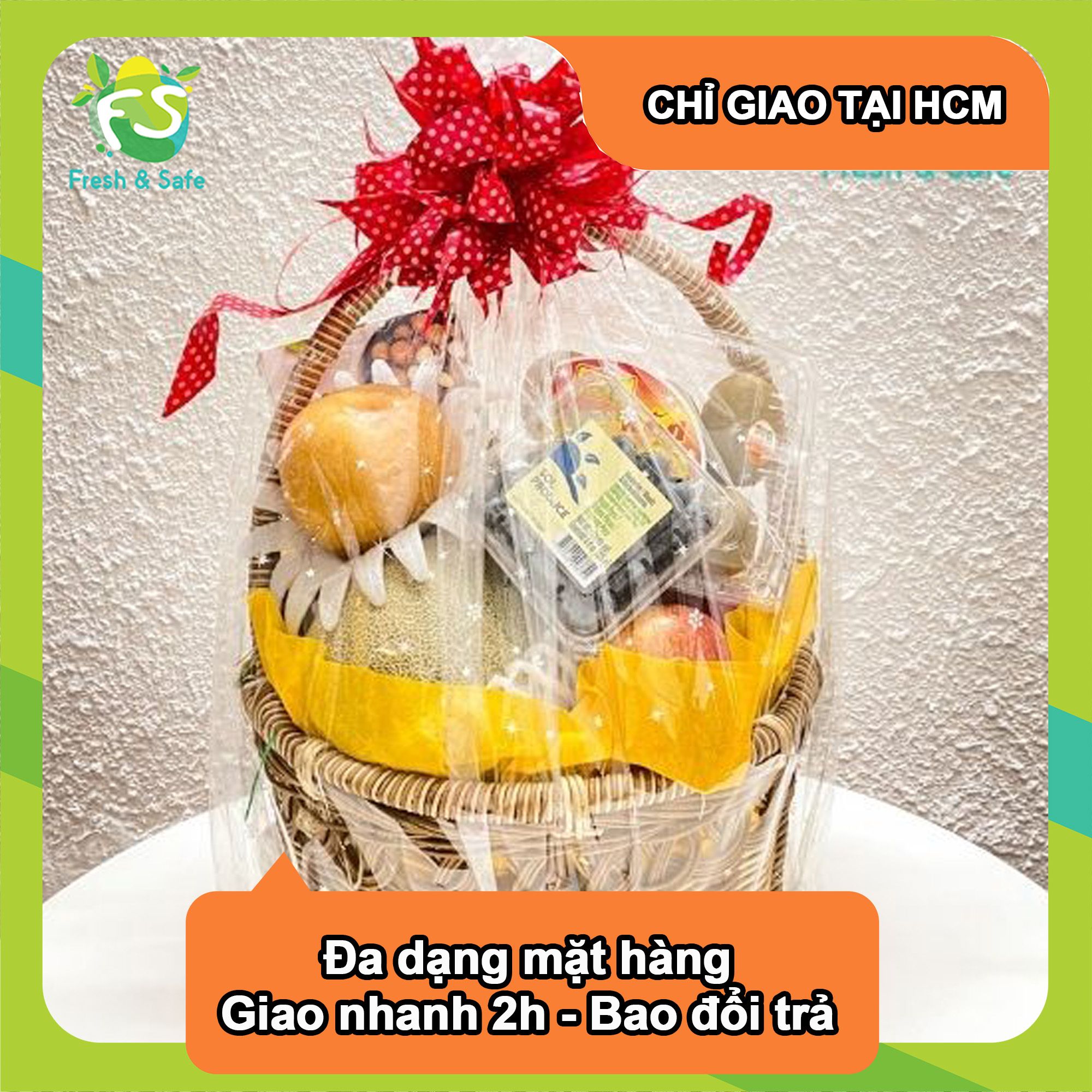 Giỏ Quà Trái Cây Tết Sum Vầy - S4