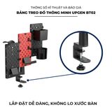  Bảng treo đồ pegboard UPGen BT02 Kim loại sơn tĩnh điện cao cấp, kẹp bàn xoay 360 