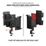  Bảng treo đồ pegboard UPGen BT02 Kim loại sơn tĩnh điện cao cấp, kẹp bàn xoay 360 