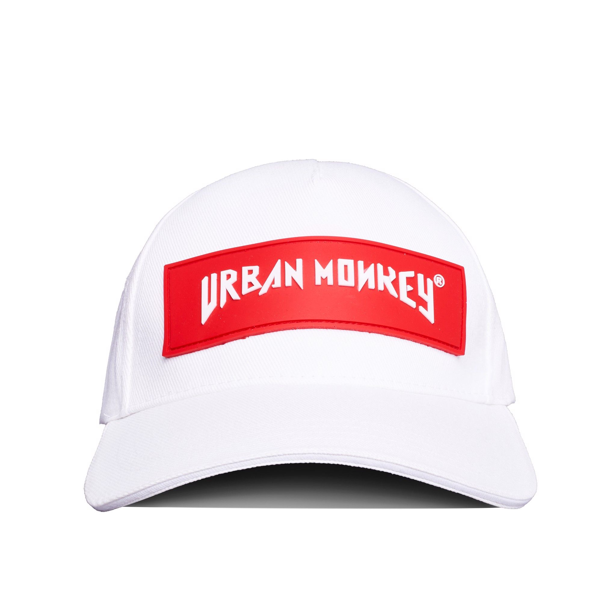 PVC LOGO CAP WHITE / RED