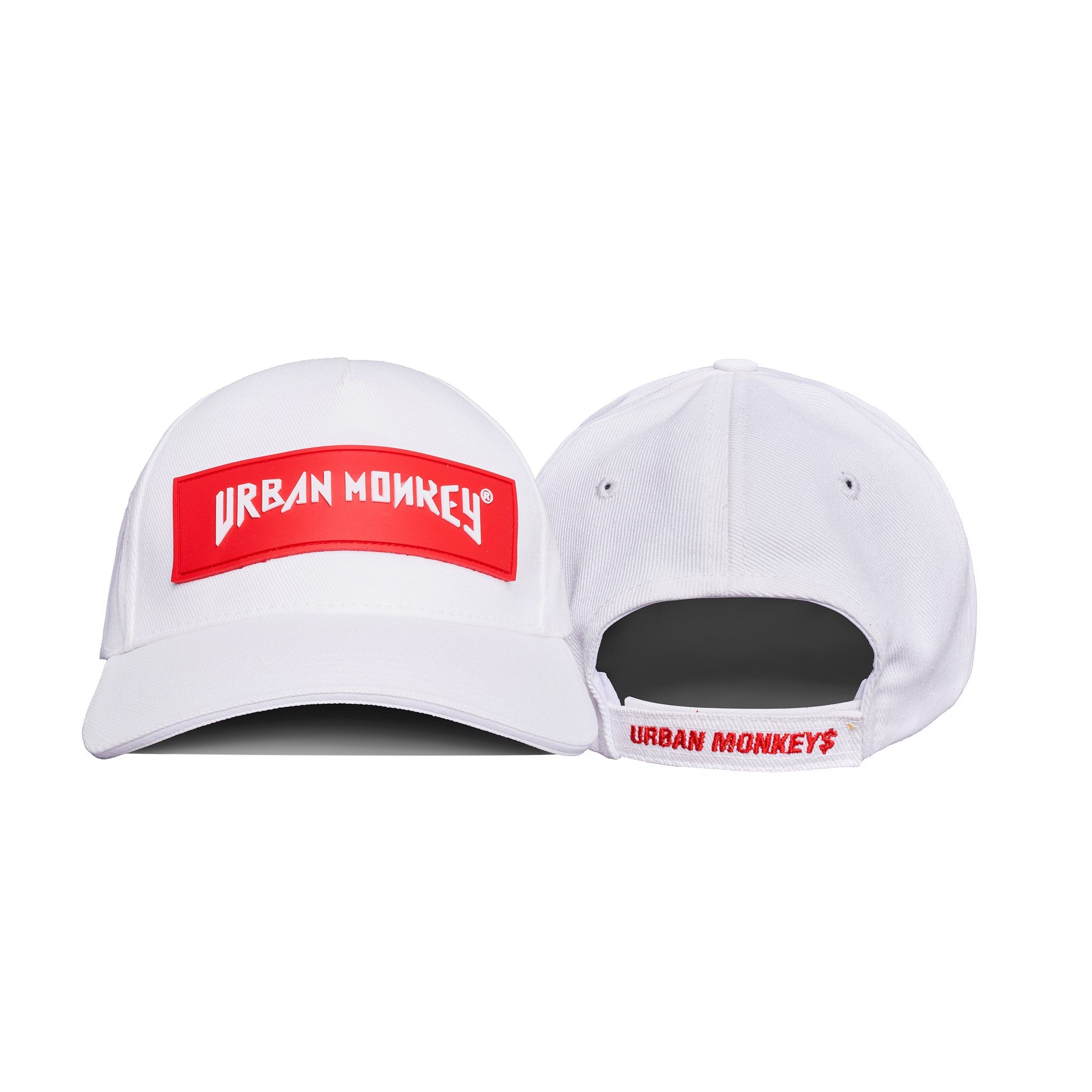 PVC LOGO CAP WHITE / RED