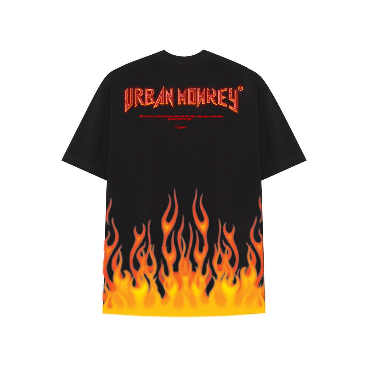 FLAME PUNK TEE BLACK