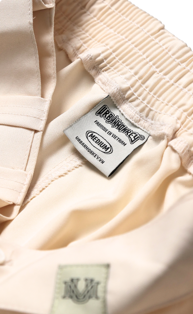 PLEATED WIDELEGS PANTS CREAM