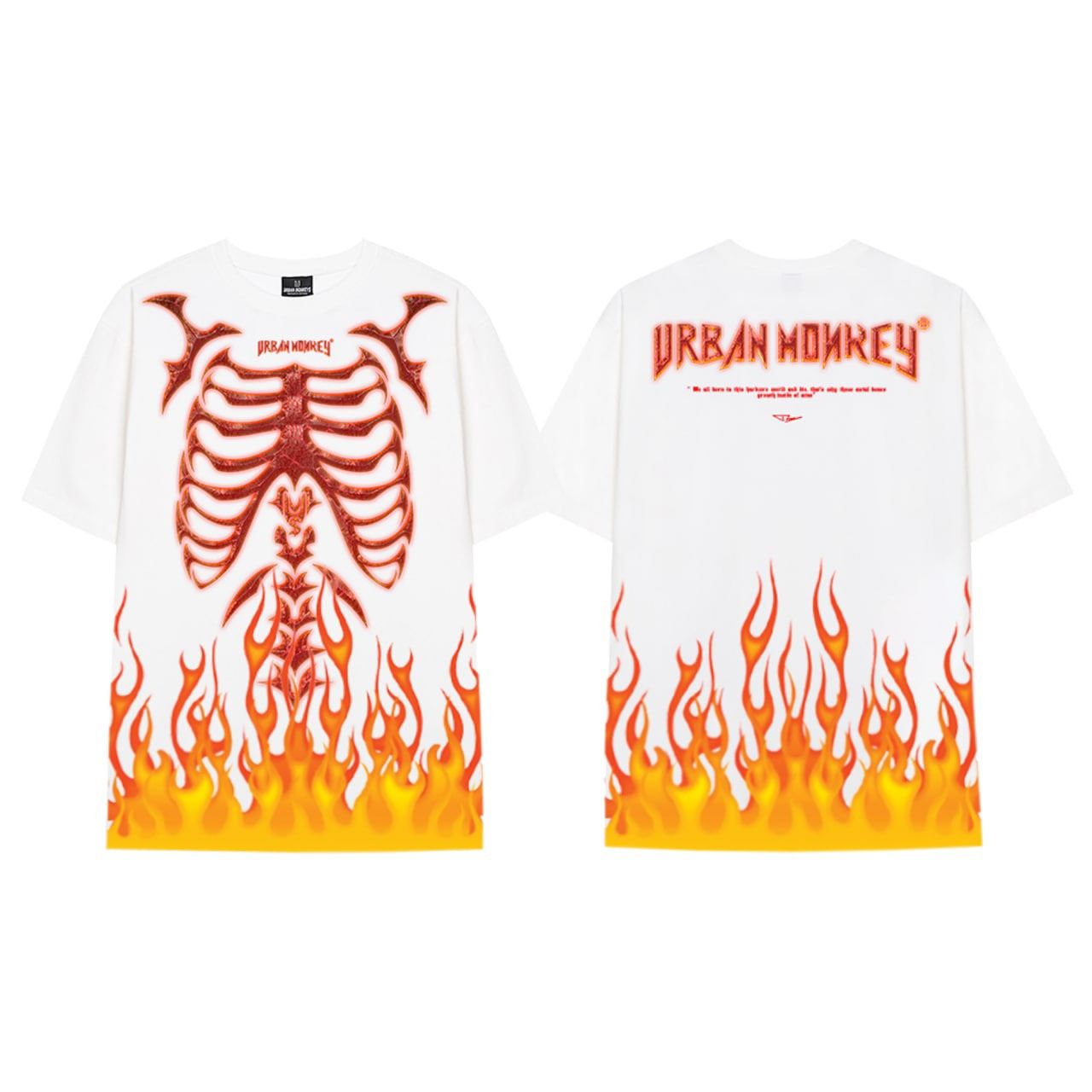 FLAME PUNK TEE WHITE