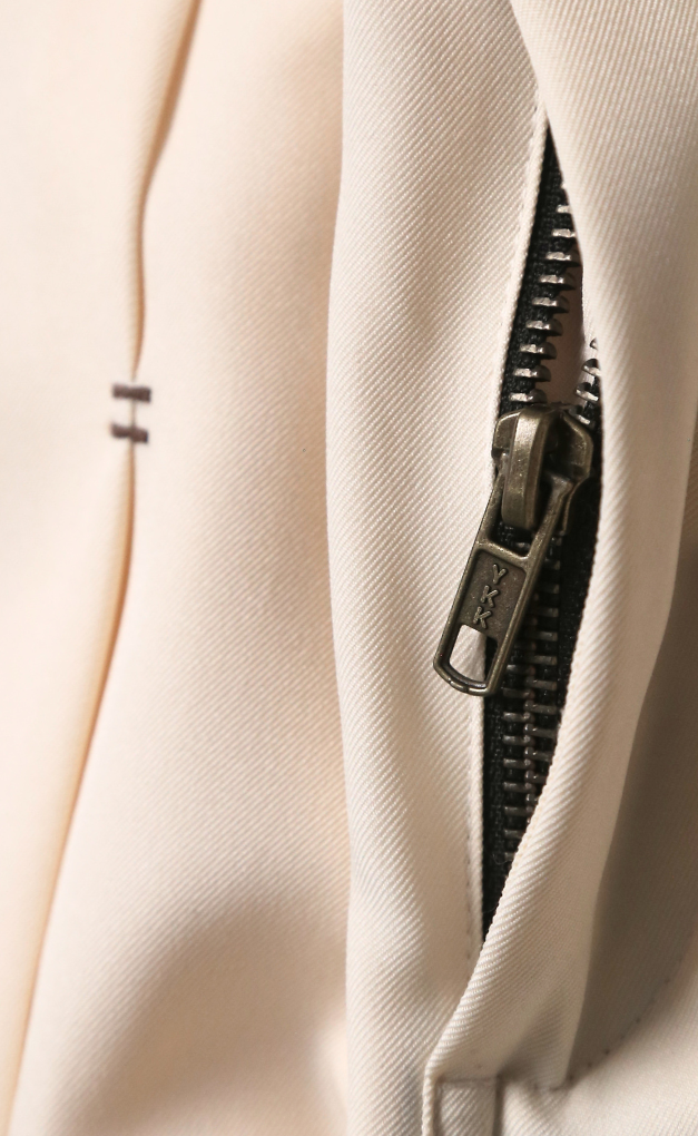 PLEATED WIDELEGS PANTS CREAM