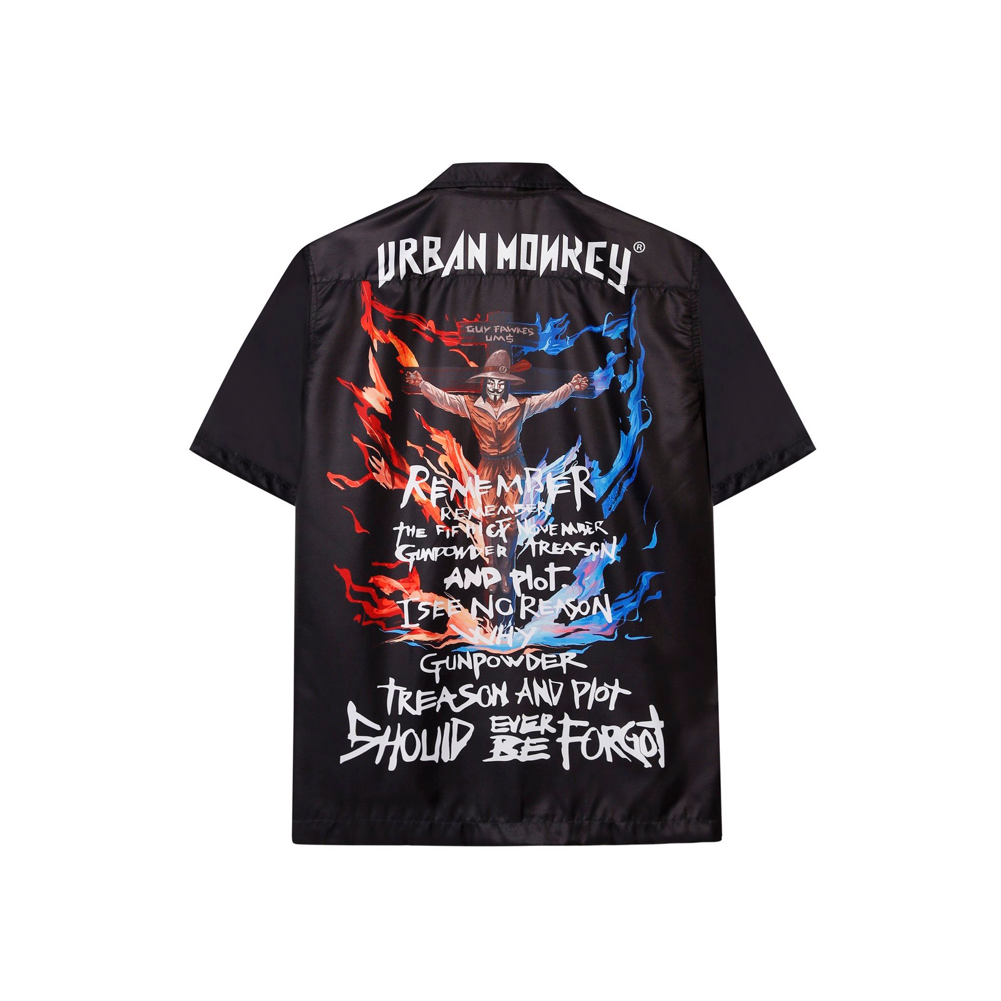 GUY FAWKES SHIRT BLACK
