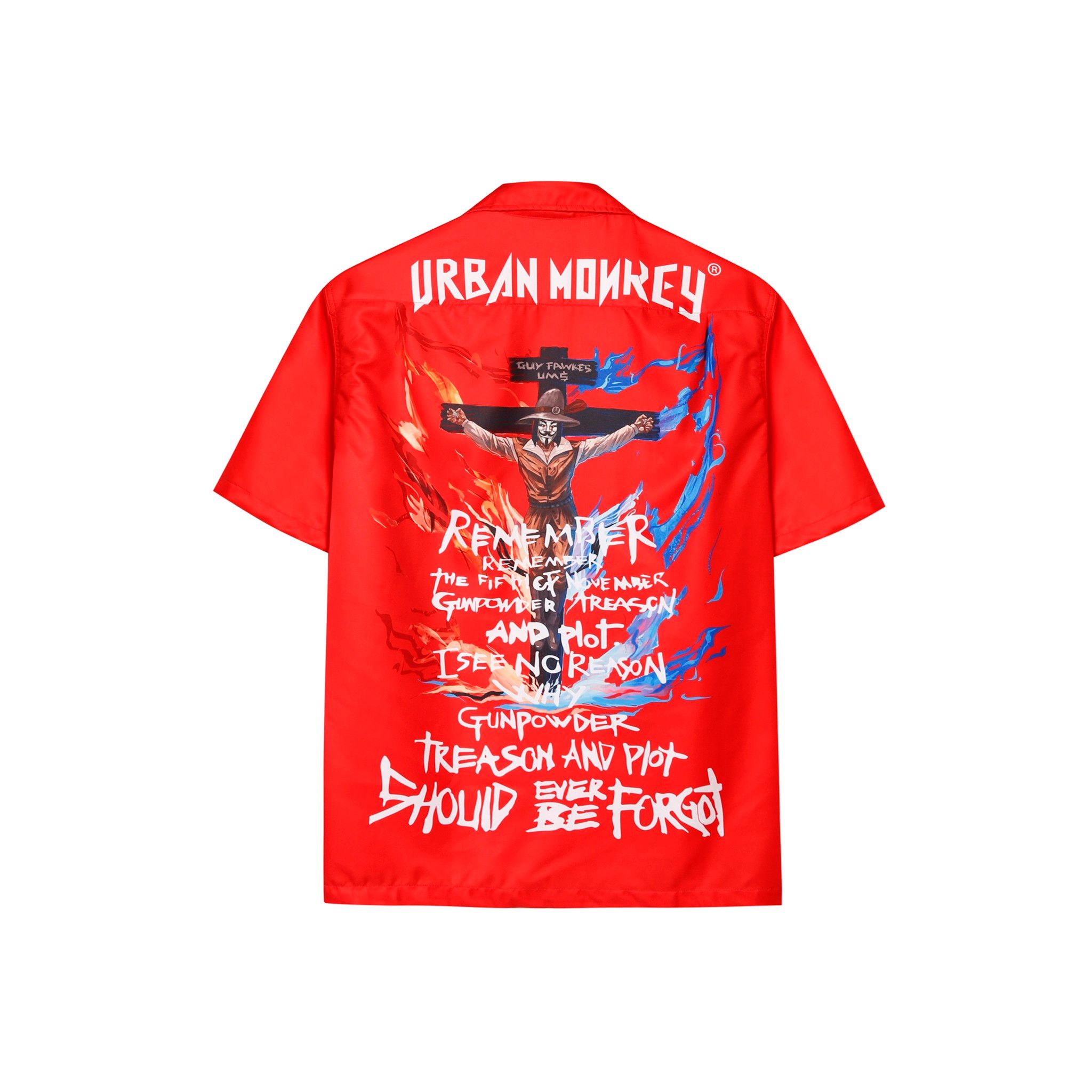 GUY FAWKES SHIRT RED
